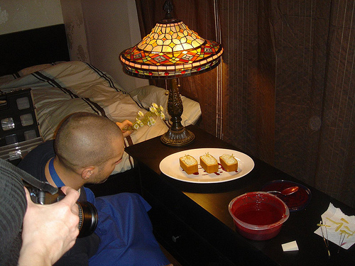 pj7 The flowers come out. Photo of Pablo, our food stylist.