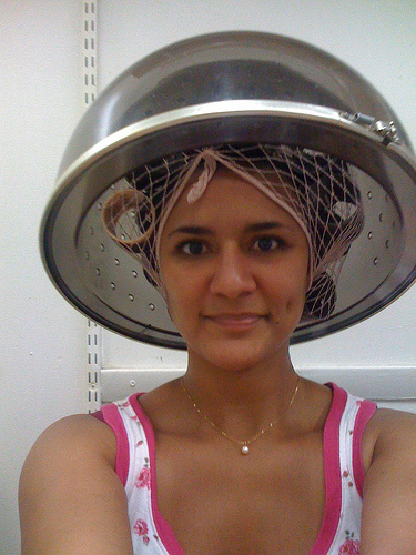 At the Domincan salon.