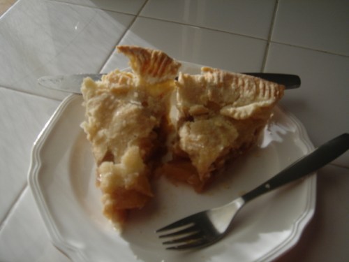 thirds11 Apple pie for breakfast today.