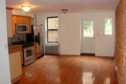 New Kitchen/Living Room and door to backyard